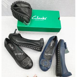 Clarks logo flat/clars zapatos planos/listo talla 42