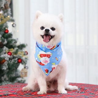 12 estilos de navidad mascota perro bandana perro baberos toalla bufanda impresión cachorro mascota aseo disfraz accesorios (7)