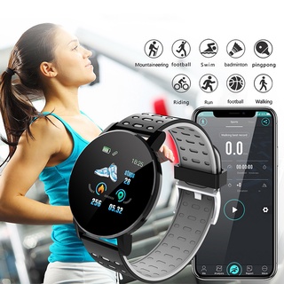 119plus SmartWatch blacelet Presión Arterial Impermeable Deporte Reloj Redondo Fitness Tracker Hombres Mujeres Android IOS pk b57 116