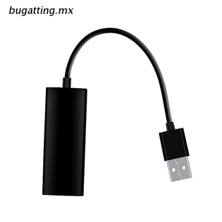 bugatting.mx 100mbps usb 2.0 tarjeta de red a ethernet lan adaptador de conexión rj45 lan cable adaptador compatible con conmutador/wii/wii u
