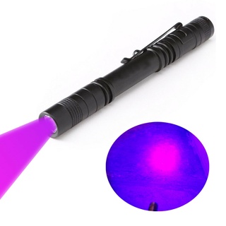 Ultra Brillante 395nM UV Pluma Luz Linterna Curado Resina Mosca Atar Negra (1)