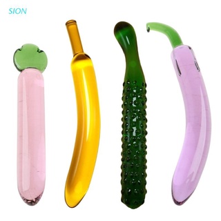 SION Pyrex Cristal Consolador Para Mujeres Masturbación Juguete Sexual Frutas Verduras ArtificialPenis