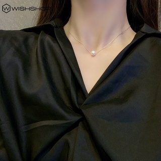 [Collar Elegante De Perlas Para Mujer] De Cadena Simple De Metal Vintage Clavícula De Moda Para Damas]