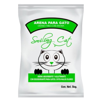 ARENA PARA GATO SMILING CAT 5 KG + 1 KG CON AROMA
