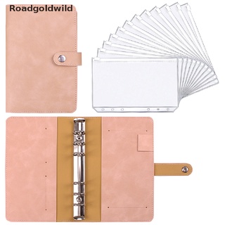 Roadgoldwild 1 Set Binder Budget Planner Cash Envelope Binder with Budget Envelopes A6 Pocket WDWI