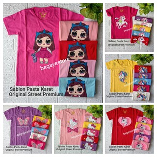 Camisetas con motivo de dibujos animados para niñas/Tops para niñas