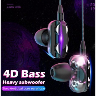 QKZ 3,5 mm 4d Bass Dual Hifi Audífonos estéreo cable decon con micrófono para xiaomi Todos los telefonos
