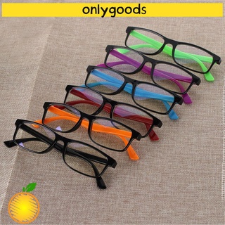 Only gafas Unisex Anti rayos azules para juegos Anti-UV gafas de ordenador espejo plano lectura UV400 gafas protección contra radiación/Multicolor