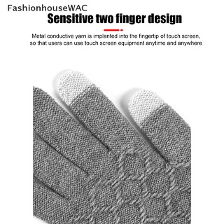 fashionhousewac 1 par de guantes gruesos de punto para pantalla de teléfono/guantes de invierno/venta caliente