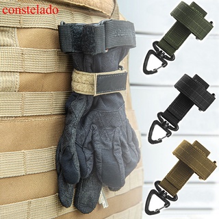 guante multiusos gancho militar ventilador táctico al aire libre guantes de escalada cuerda de almacenamiento hebilla ajustar guante de camping hebilla colgante (1)