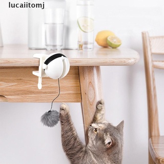 [lucaiitomj] Electric Lifting Motion Cat Toy Interactive Puzzle Cat Teaser Ball Pet Lift Toys .