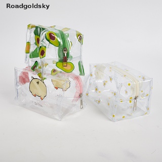 Roadgoldsky Transparent Large Capacity Pencil Case PVC School Supplies Pencil Bag Stationer WDSK