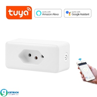 Tuya Wifi Inteligente enchufe Brasil 10/16A/smart life APP control Remoto De Voz trabajar con Alexa Google home