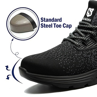 Mens Women Safety Boots Steel Toe Cap Work Ankle Trainers Hiking Shoes Non-slip Steel Toe Cap Safety Trainers Women Working Shoes Hiking Boots Gift for Father (5)