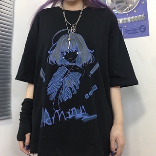m-2xl vintage de dibujos animados anime camiseta harajuku mujeres ropa camiseta streetwear suelta impresión tops coreano t-shirt (2)