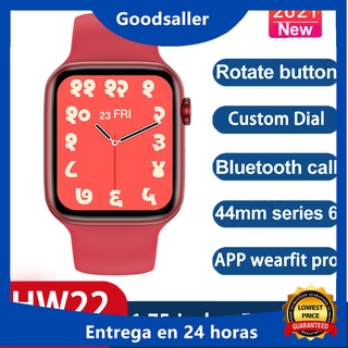 HW16 HW22 Smart Watch Series 6 1.75 pulgadas Full HD pantalla Bluetooth llamada DIY Watchfaces SmartWatch HW22 Pro Fitness reloj pulsera (1)