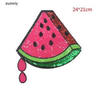 [zutmiy2] parche de lentejuelas de sandía para bricolaje ropa apliques insignia pegatinas m78