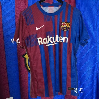 jersey/camisa21-22 barcelona home player jersey no. 10 messi slim y transpirable traje de fútbol