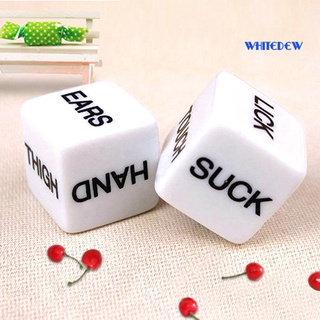 [[whitedew]] 1 Pair Sex Toys Couples Adult Love Erotic Game Dice Bachelor Party Novelty Gift