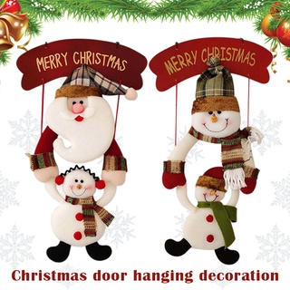 Navidad artículos Santa Claus muñecos de nieve puerta colgante colgante navidad boda decoración (1)