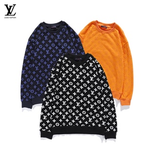 Original LV Louis Vuitton sudaderas LV Louis Vuitton sudaderas con capucha 2021 nuevos hombres clásico cuello redondo suéter lleno de espuma impresión moda casual (1)