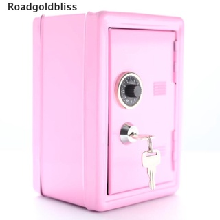 roadgoldbliss ins caja de seguridad rosa decorativa caja de ahorros banco metal hierro mini dormitorio almacenamiento wdbli
