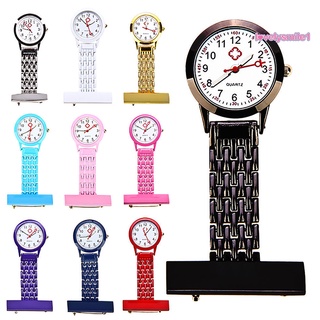 lovelysmile1 reloj portátil broche estilo Metal enfermera reloj de bolsillo para regalo