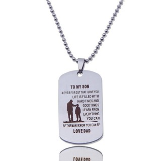 para hombre militar estilo ejército perro etiquetas a mi hijo amor papá colgante