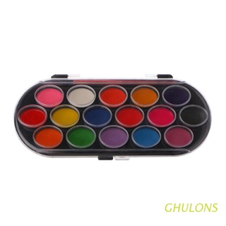 ghulons - juego de 16 pinceles para paleta de acuarela, bandeja de pintura, dibujo, arte, mini regalo para niños