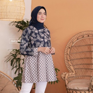 (Art. 983656) Audry Batik - Nabeela blusa Batik Premium algodón trabajo oficina señoras modernas mujeres