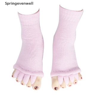 [spmx] 1 par de separadores de cinco dedos de los pies calcetín hallux valgus corrector bunion ajustador nuevo stock