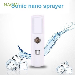 NAOMI Recargable Rociador de niebla facial Mano Vaporizador facial Humidificador facial Humidificador Viaje USB Herramienta de cuidado facial Hidratante Pulverizador nano