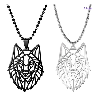 Alane My Shape Wolf Animal collar 316L acero inoxidable animales del bosque hombres collar hueco corte colgante joyería regalo para mujeres|collars colgantes (1)