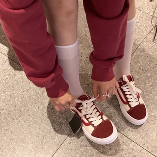 Nuevo Vans3699 Style36 fresa Soda rojo y blanco de lona zapatos de estudiante Casual zapatos de las mujeres zapatos de pareja zapatos (4)