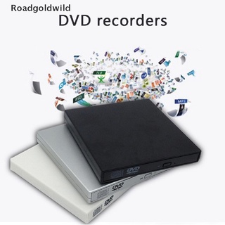 Roadgoldwild Slim External USB 2.0 DVD RW CD Writer Drive Burner Reader Player For Laptop PC WDWI