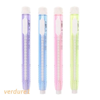 VERD 4 Pcs Cute Retractable Click Eraser Pen Outlook Pencil Erasers Color As Random