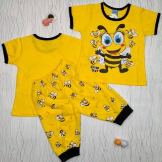 Conjunto de ropa para mujeres de 1-7 años abeja