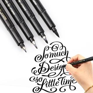 4 tipos de pinceles de caligrafía/bolígrafo de arte/suministros de manualidades/oficina/escuela