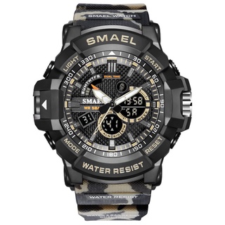 naviforce SMAEL 1809 reloj deportivo al aire libre moda multifunción reloj Digital reloj de pulsera impermeable camuflaje reloj (1)