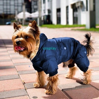 COS Four-Legged Pet Puppy Cotton Hoodies Winter Autumn Warm Dog Coat Jacket Costume