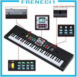 [freneci1] 61 Teclas Teclado electrónico Digital Teclado electrónico Piano Piano niños regalo niños Instrumento Musical Play Para diversión (2)