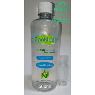 Gel Antibacterial BacKlean 500ml. para manos (no reseca su piel) (2)