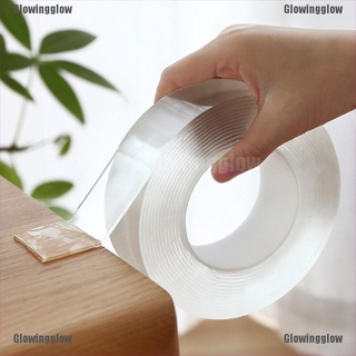 Glwg transparente Nano cinta lavable reutilizable cinta de doble cara extraíble brillo adhesivo