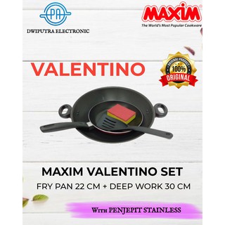 Maxim Valentino - juego de sartén (2 unidades, Teflon Maxim Venice Valentino)