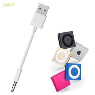 jodie7 - cable de carga para reproductor de audio ligero (3,5 mm, compatible con shuffle 3/4/5/6/7)
