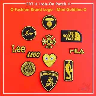 Logotipo de la marca de moda - Mini Goldline Series 03 parche de hierro en 1 pieza DIY coser en hierro en insignias parches (11 estilos)