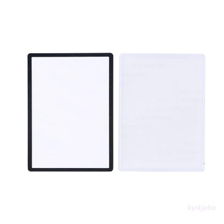 kyrk 1pc Compatible With New 3DS LL 3DSXL Replacement Black White Top Front Screen Frame Lens Cover LCD Screen Protector panel For 3DS XL LL (1)