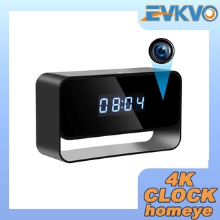 EVKVO - batería gratuita incluida - APP Live-view 4K/8MP Mini cámara de reloj inalámbrica WiFi cámaras IP CCTV seguridad del hogar cámara espía oculta