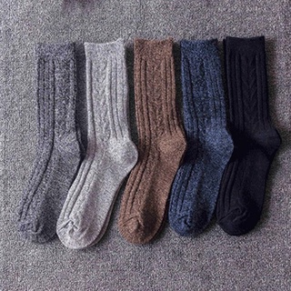 Calcetines transpirables cálidos de invierno para hombre/calcetines casuales cómodos para tubo