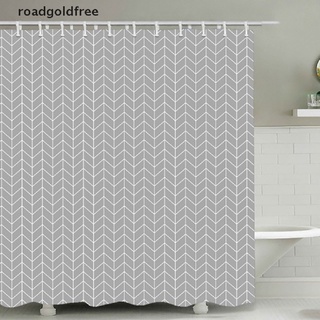 rfmx antimolde suministros de baño extra largo peva patrón geométrico cortina de ducha gloria (1)